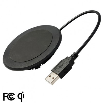 Flush Inductive Wireless Charger Qi Built in Desktop